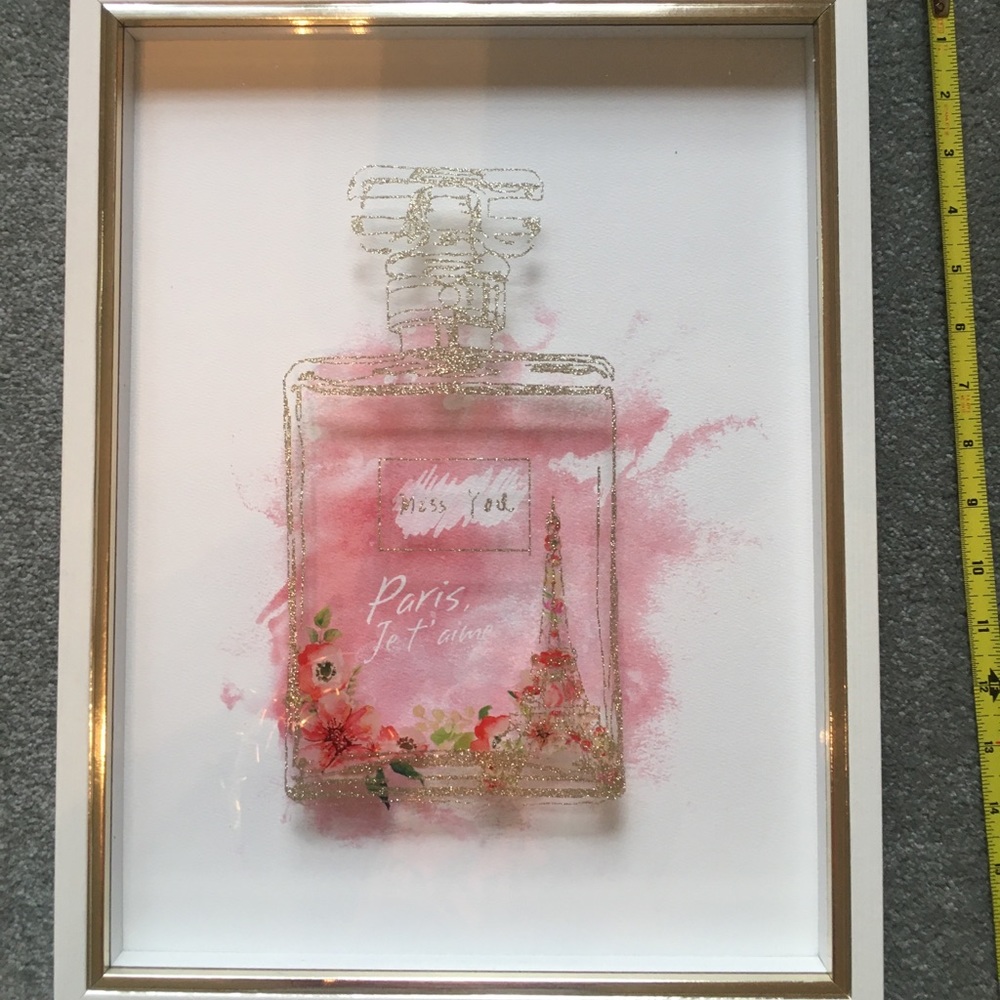 Glass Paris Perfume Picture
